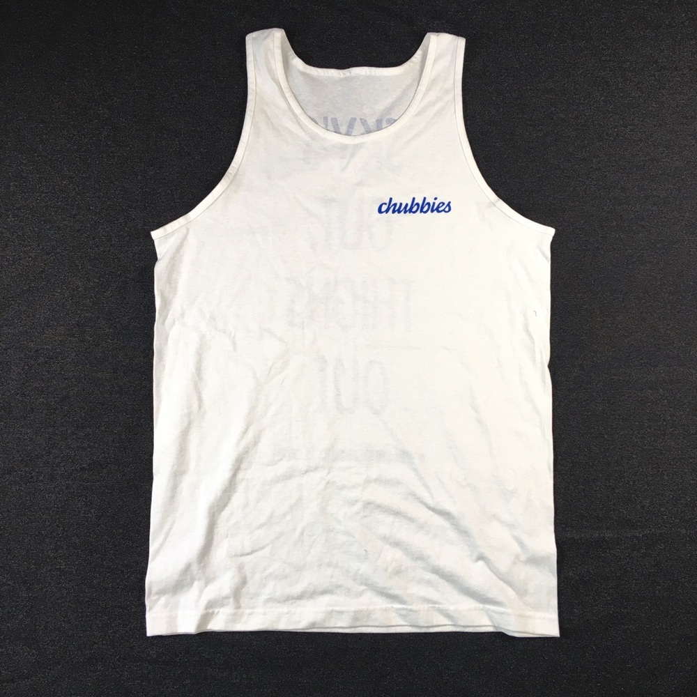 Chubbies Vintage Tanktop XL Men’s White B2503
